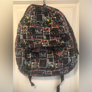 Star Wars Kids Unisex Comic Book Backpack One Size Fits All Like New Condition